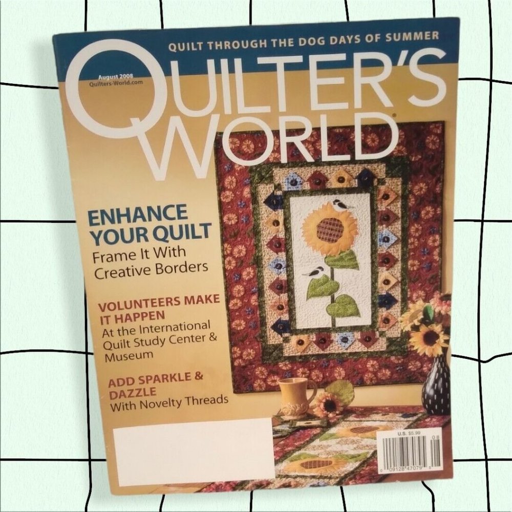 Quilter's World – August 2008 Issue 10 Quilt Patterns +‎ 5 for Wall or Table
